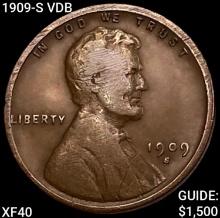 1909-S VDB Wheat Cent NEARLY UNCIRCULATED