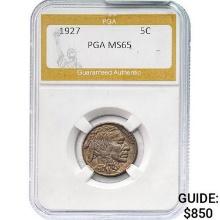 1927 Buffalo Nickel PGA MS65