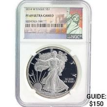 2014-W Silver Eagle NGC PF69 Ultra Cameo