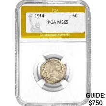 1914 Buffalo Nickel PGA MS65