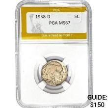 1938-D Buffalo Nickel PGA MS67
