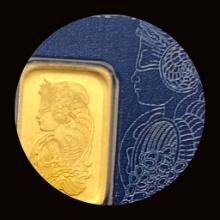 PAMP Suisse 1g Gold Bar .9999 Fine Gold. HIGH GRADE