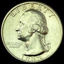 1932-S Silver Washington Quarter CHOICE AU