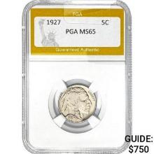 1927 Buffalo Nickel PGA MS65