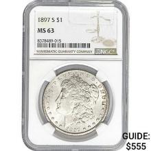 1897-S Morgan Dollar NGC MS63