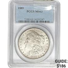 1889 Morgan Silver Dollar PCGS MS63