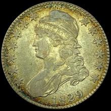 1829 Capped Bust Half Dollar NEARLY UNCIRCULATED