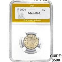 1904 Liberty Head Nickel PGA MS66