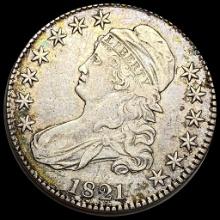 1821 Capped Bust Half Dollar LIGHTLY CIRCULATED