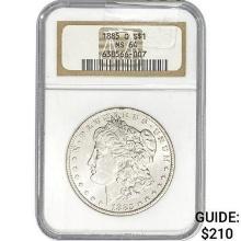 1885-O Morgan Silver Dollar ANACS MS63