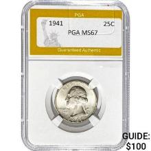 1941 Washington Quarter PGA MS67