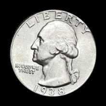 1938 Silver Washington Quarter UNCIRCULATED