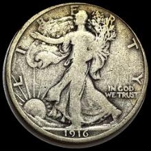 1916 Walking Liberty Half Dollar NICELY CIRCULATED