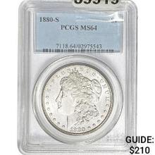 1880-S Morgan Silver Dollar PCGS MS64