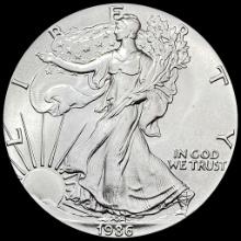 1986 1 oz Silver American Eagle $1 SUPERB GEM BU