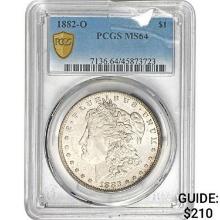 1882-O Morgan Silver Dollar PCGS MS64