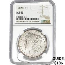 1902-O Morgan Silver Dollar NGC MS63