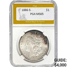 1886-S Morgan Dollar PGA MS65