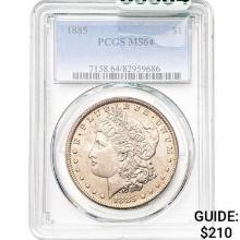 1885 Morgan Silver Dollar PCGS MS64