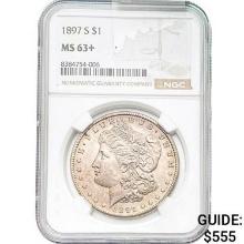 1897-S Morgan Dollar NGC MS63+
