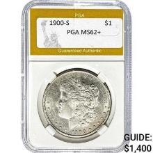1900-S Morgan Dollar PGA MS62+