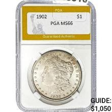 1902 Morgan Silver Dollar PGA MS66