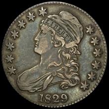 1829 Capped Bust Half Dollar NEARLY UNCIRCULATED