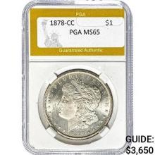 1878-CC Morgan Dollar PGA MS65