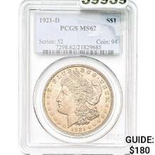 1921-D Morgan Dollar PCGS MS62