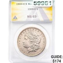 1900-O Morgan Silver Dollar ANACS MS63