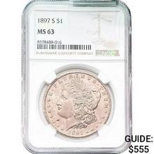 1897-S Morgan Dollar NGC MS63