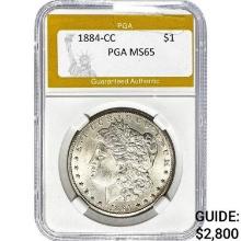 1884-CC Morgan Dollar PGA MS65