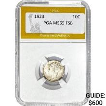 1923 Mercury Dime PGA MS65 FSB