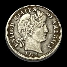 1914 Barber Dime CLOSELY UNCIRCULATED