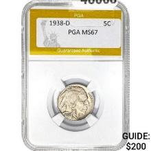 1938-D Buffalo Nickel PGA MS67