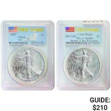 [2]2007-2011 Silver Eagle MS69