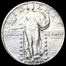 CLOSELY UNCIRCULATED 1927-S Silver Standing Liberty Quarter