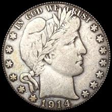 LIGHTLY CIRCULATED 1914 Barber Half Dollar