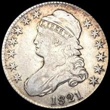 LIGHTLY CIRCULATED 1821 Capped Bust Half Dollar
