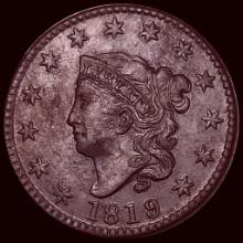 UNCIRCULATED 1819 Coronet Head Large Cent