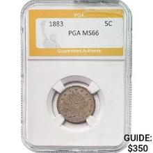 1883 Liberty Head Nickel PGA MS66