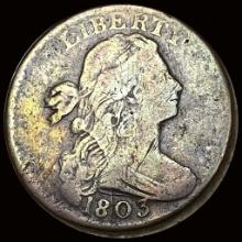 NICELY CIRCULATED 1803 Draped Bust Large Cent