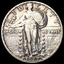 CLOSELY UNCIRCULATED 1927-S Silver Standing Liberty Quarter