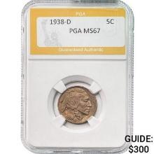1938-D Buffalo Nickel PGA MS67