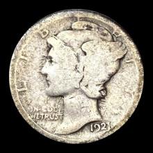 NICELY CIRCULATED 1921 Silver Mercury Dime