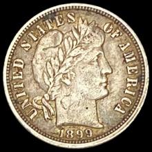 1899-O Barber Dime LIGHTLY CIRCULATED