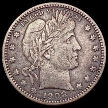 1908-O Barber Quarter LIGHTLY CIRCULATED