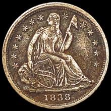1838 Seated Liberty Half Dime LIGHTLY CIRCULATED