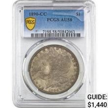 1890-CC Morgan Silver Dollar PCGS AU58