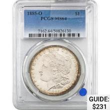 1885-O Morgan Silver Dollar PCGS MS64